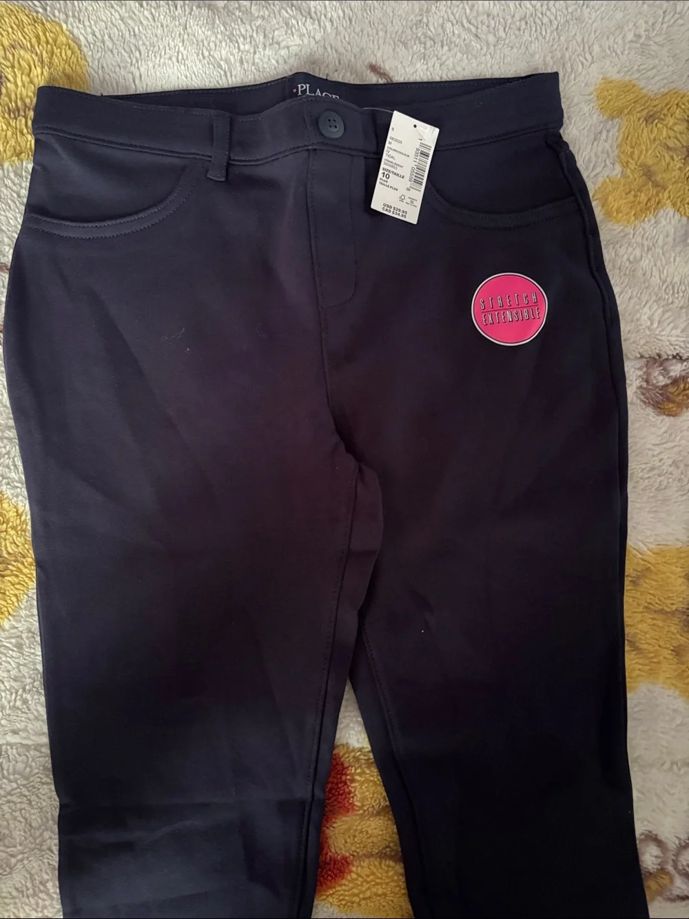 The Children's Place Black Girls' Stretch Jeggings